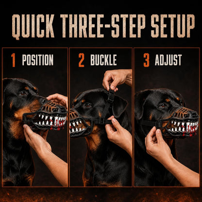 Scary Monster Dog Muzzle