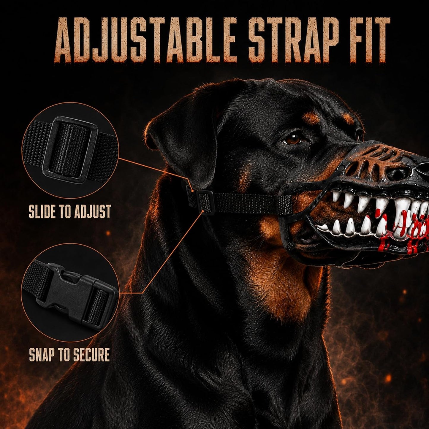 Scary Monster Dog Muzzle