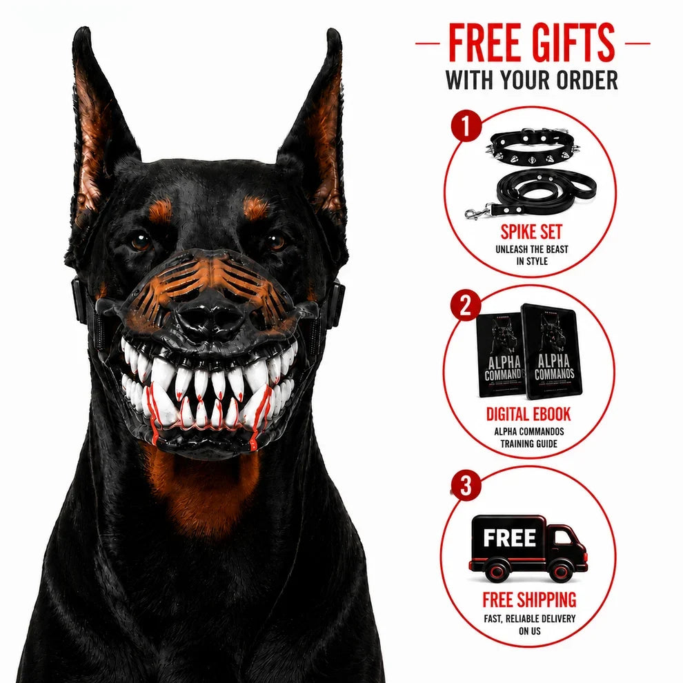 Scary Monster Dog Muzzle